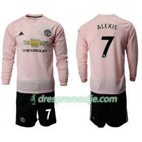 Manchester United Dres ALEXIS 7 Dječji Gostujući 2018/19 Dugim Rukavima